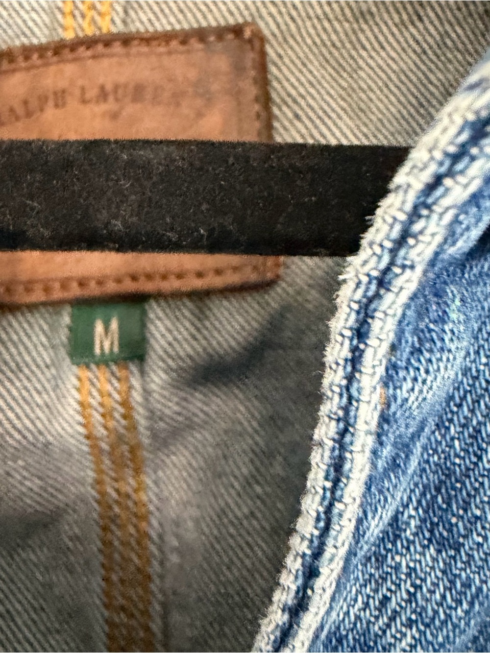 Vintage 90s Women’s Lauren Jeans Co Denim Chore Jacket Medium Utility Barn Coat - Picture 7 of 10